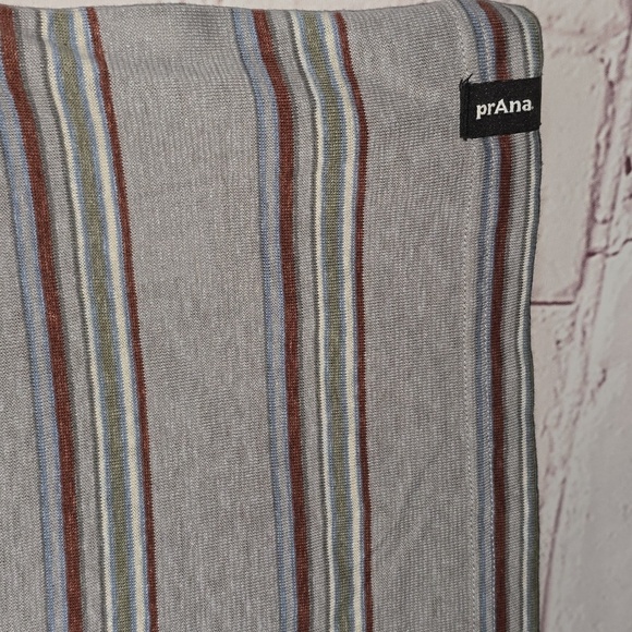 Prana Cardiff Short Sleeve Pocket T-shirt Alloy Stripe Mens Size XXL NWT - Picture 6 of 12
